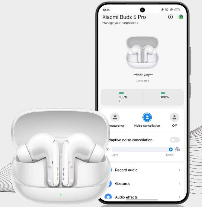 Casti XIAOMI Buds 5 Pro Wi-Fi, True Wireless, Bluetooth, In-Ear